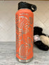 Laser Engraved Knitting Pattern 40 Oz Water Bottle